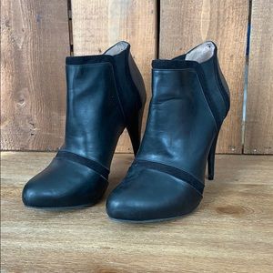 BCBG Paris Black Ankle Boots 4.5 inch heel
